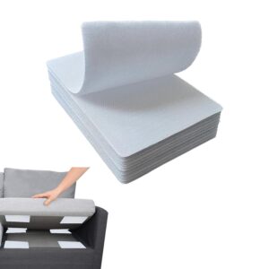Eidoct Non Slip Cushion Pad Large Hook Loop Tape with Strong Adhesive Sofa Tape Hook Loop Sofa Cushion Grippers for Reducing Couch Cushion Sliding Keeping The Sofa Mattress Tidy...