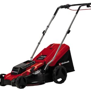 Einhell 1600W Electric Lawn Mower, 37cm Cutting Width, 38L Large Capacity Grass Box, 5 Cutting Heights (20-60mm), Powerful Corded Lawnmower for Small to Medium Gardens Up to...
