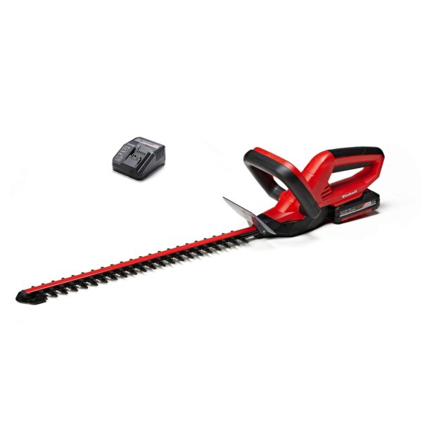 Einhell Power X-Change 18V Cordless Hedge Trimmer With Battery and Charger - 46cm (18 Inch) Cutting Length, Laser-Cut Diamond-Ground Steel Blades - GE-CH 1846 Li Hedge Cutter Kit