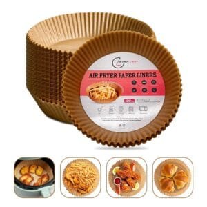 Ever Last® | 100PCS 7.9 inch Air Fryer Liners | Premium Quality Air Fryer Paper Liners Disposable | Oil-Proof, Water-Proof, Non Stick | Heat Resistant Food Grade Parchment Paper...