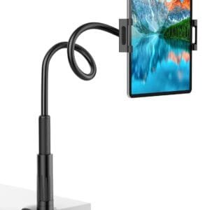 FAPPEN Universal Adjustable Gooseneck Tablet Holder, Flexible Phone Stand for Bed Desk, 360° Rotatable, Compatible with iPad Tablets Smartphones Other 4.7"-12.9" Device