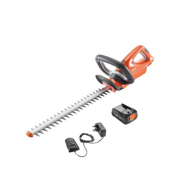 Flymo 18V EasiCut 450 KIT 2.0 cordless Hedge Trimmer - 45cm cutting width, lightweight and balanced, blades, 270° wrap around handle, 2.0 P4A Battery and Charger Included,...