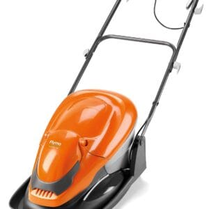 Flymo EasiGlide 300 Hover Collect Lawn Mower - 1700W Motor, 30cm Cutting Width, 20 Litre Grass Box, Folds Flat, 10m Cable Length, Orange and Grey