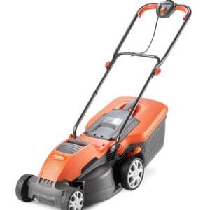Flymo Speedi-Mo 360C Electric Wheeled Lawn Mower, 1500 W, Cutting Width 36 cm, Orange/black