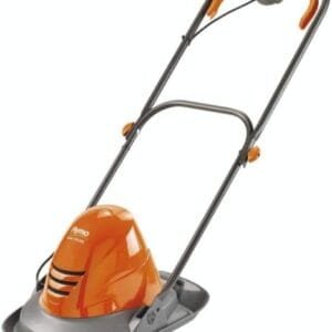 Flymo Turbo Lite 250 Electric Hover Lawn Mower – 1400 W, 25 cm Cutting Width, Ambidextrous Handles, Folds Flat, Orange
