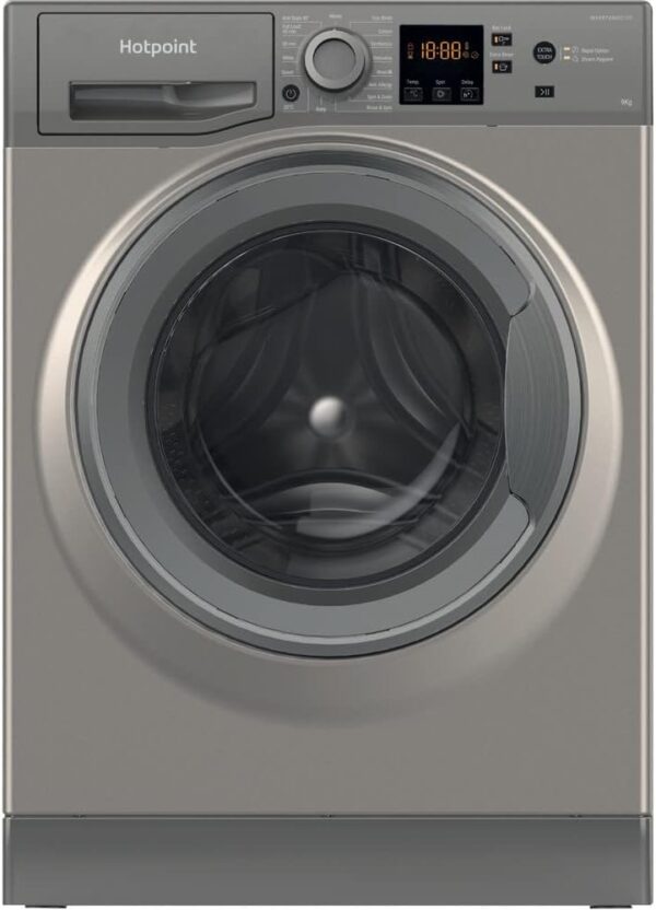 Freestanding 9kg 1400rpm A Rated Washing Machine in Graphite