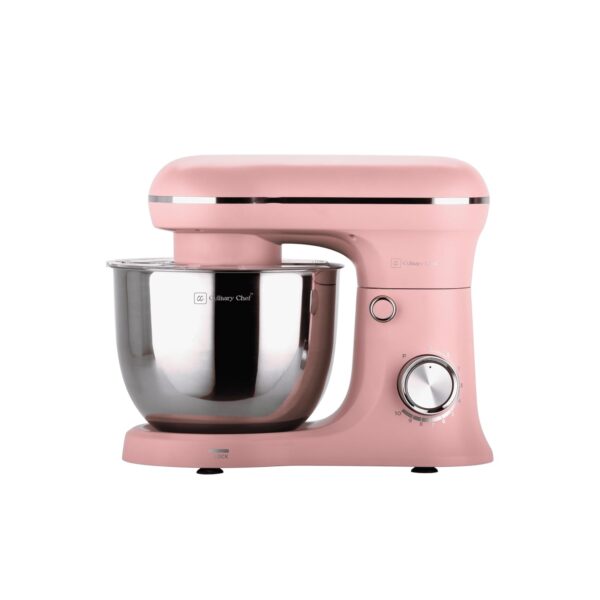 FRIGIDAIRE Culinary Chef ESTM020-PINK 4.5L Retro Stand Mixer (Pink), 4.75 Quart