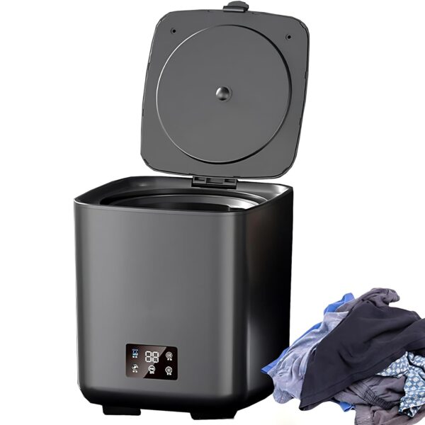 Fully Automatic Washing Machine, 10L Mini 4 In 1 Washers, with Drain Pipe Portable Washing Machine, Intelligent Fully Automatic Cleaning + 4 Speed Adjustment, LCD Touch Control,...