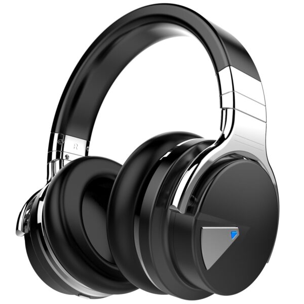 GarageRock E7 Active Noise Cancelling Headphones Bluetooth and Wireless Headphones Over Ear with Microphone Deep Bass, Comfortable Protein Earpads, 30 Hours Playtime for...