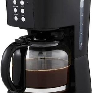 GEEPAS 1.5L Filter Coffee Machine | 900W Programmable Drip Coffee Maker for Instant Coffee Espresso Macchiato | 40min Keep Warm & Anti-Drip Function, Timer | Reusable Filter...