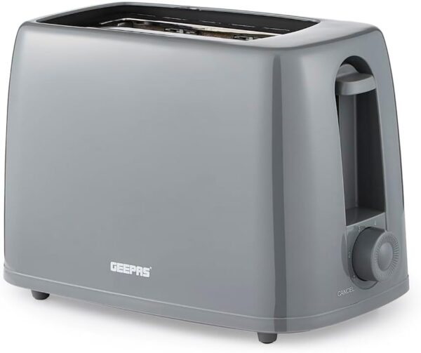 GEEPAS 2 Slice Toaster | 6 Browning Levels with Cancel Function | For Thin Small Bread Slice, Removable Crumb Tray Cool Touch Housing High Lift | Space-Saving Design | 1 Yr...