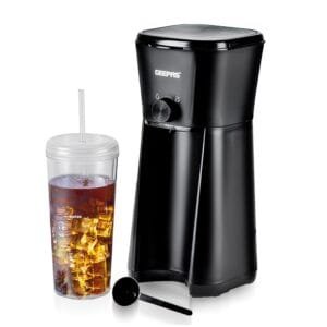 GEEPAS 700W Ice Tea & Coffee Maker – Brews Iced Coffee, 600ML Portable Jar with Straw – Auto Power Off, 350ML Water Capacity, Nylon Filter – Enjoy Iced Coffee Maker, Café Mocha...