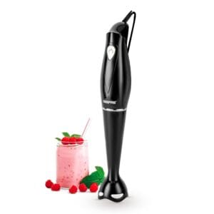 Geepas Hand Blender | Food Collection Hand Blender, Soup Mixer with Stainless Steel Blades | Ideal for Smoothies Shakes Vegetables Baby Food Soup| Anti-Splash | 2 Year Warranty,...