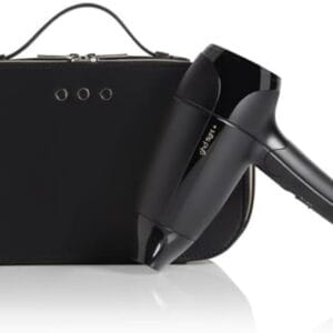 ghd Flight+ Travel Hair Dryer - Compact, Lightweight, Dual Voltage, Powerful Drying with Luxurious Travel Case