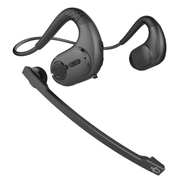 Giveet Bluetooth 5.3 Headset with Detachable Microphone, DSP Noise Cancelling Wireless Headset for Phone PC Laptop, Open Ear Comfort Headphones for Office Home Working Driving...
