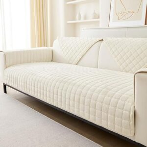 GKXLH Soft Flannel Sofa Covers Washable - New Sofa Cushion Covers, Non-Slip Sofa Cover 1 2 3 Seater Couch Covers for Sectional Sofa, Sofa Slipcovers L Shape Furniture Protector...