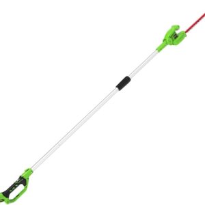 Greenworks G24PH51 Cordless Pole Hedge Trimmer with Split Shaft, 51cm Dual Action Blades, Blade Cuts Up to 18mm, 125 Degree Head Pivot, 1500spm WITHOUT 24V Battery & Charger, 3...