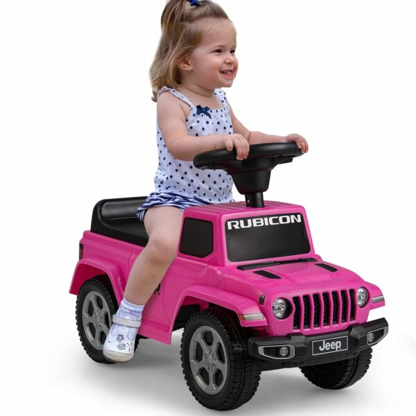 GYMAX Toddler Ride On Car, Licensed Jeep Sit On Toy Cars with Under Seat Storage, Horn & Engine Sound, Outdoor Indoor Kids Foot to Floor Sliding Car for 18-36 Months Boys Girls...