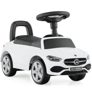 GYMAX Toddler Ride on Car, Mercedes-Benz Licensed Kids Sit on Toy with Under Seat Storage, Horn and Engine Sound, Outdoor Indoor Foot to Floor Sliding Car for 12-36 Months Boys...