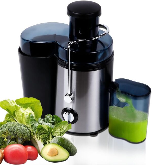 Gziztx Centrifugal Juicer Machines 800W,Large 7cm Wide Mouth Juicer Extractor With 3 Speeds for Whole Fruit and Vegetables,Easy to Clean