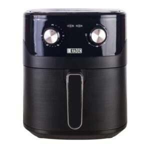Haden 6.5L Air Fryer - Black | Large Capacity, High-Speed Air Circulation, Adjustable Timer & Temperature, Non-Stick Basket