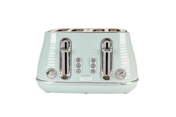 Haden Devon Eucalyptus 4 Slice Toaster - 6 Browning Settings, 4 Slice Toaster with Wide Slots, Toaster 4 Slice with Defrost, Reheat And Cancel Settings