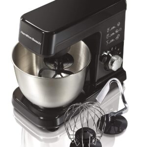 Hamilton Beach 63325 – Mixer (Stand Mixer, 3.31 L, Black, Stainless Steel, Stainless Steel, 300 W)
