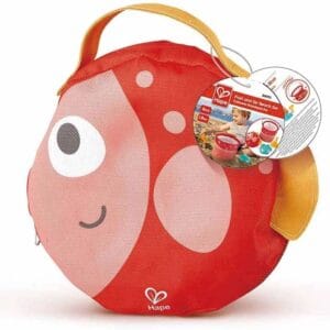 Hape Foldable Beach Playset with Bucket, Shovel and Sand Moulds, Sand Toy from 18 Months