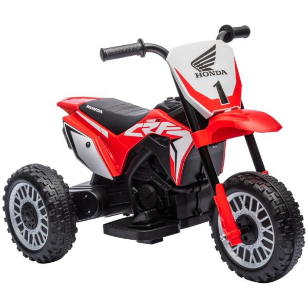 HOMCOM Honda Licensed 6V Kids Electric Motorbike, Three Wheel Ride On Motorcycle Car with Horn, Sound, for Ages 18-36 Months - Red