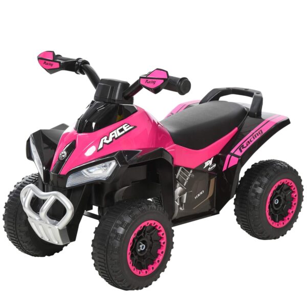 HOMCOM No Power Toddler Kids Ride on Car Walker Foot To Floor Slider w/Music Lights for 18-36 Months Pink