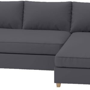 HomeTown Market Durable Fabric Friheten Sofa Cover Replacement Compatible with IKEA Friheten Sleeper Sofa Bed Corner Sectional Slipcover. Sofa Covers Only (Polyester Dark Gray...