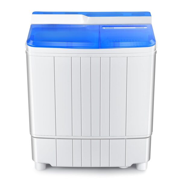 HOMFME Twin Tub Washing Machine, 4.5KG Capacity Portable Washer and Spin Dryer Combo with 3 Modes, Timer Control & Drain Pump, 2 in 1 Compact Laundry Washer for Home Dorm...