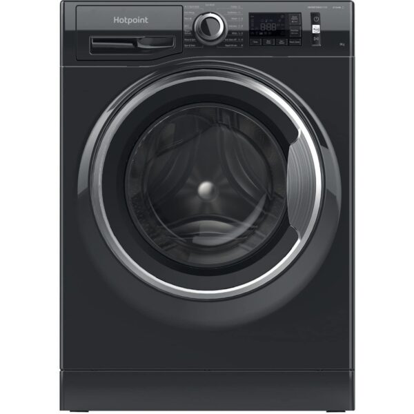 Hotpoint ActiveCare NM11 945 BC A UK N Freestanding Washing Machine, 9kg load, 1400rpm, Black