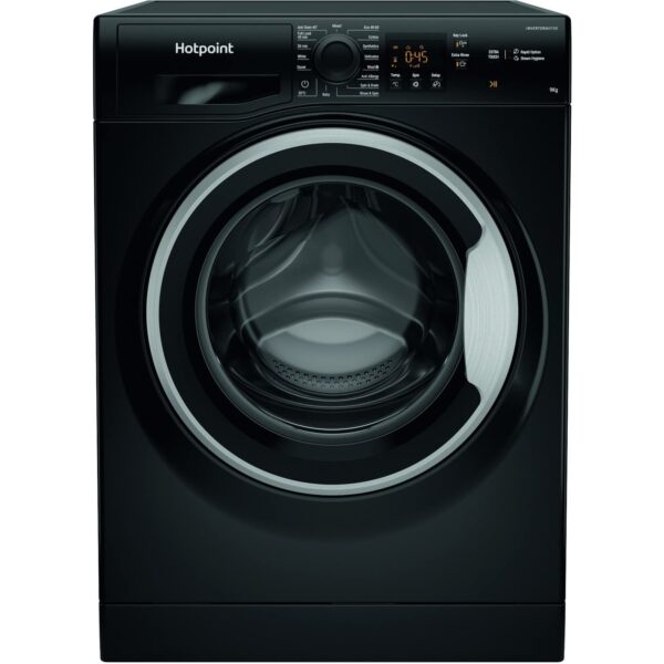 Hotpoint NSWM 965C BS UK N Freestanding Washing Machine, 9 kg load, 1600rpm, Black