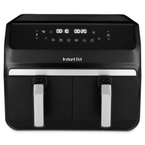 Instant Pot - Vortex Dual Black Air Fryer - Large 8L, Family Size, Twin, Double 4L Basket, 8 in 1 - Food Dehydrate, Grill, Bake, Roast, Reheat, Non-Stick, Easy Clean, Dishwasher...