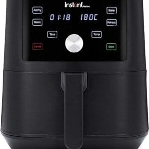 Instant Vortex Digital Single Drawer Air Fryer with Easy to Use 4 Smart Programmes - Air Fry, Bake, Roast and Reheat Capacity, Non-Stick and Dishwasher Safe Basket, Black - 5.7...