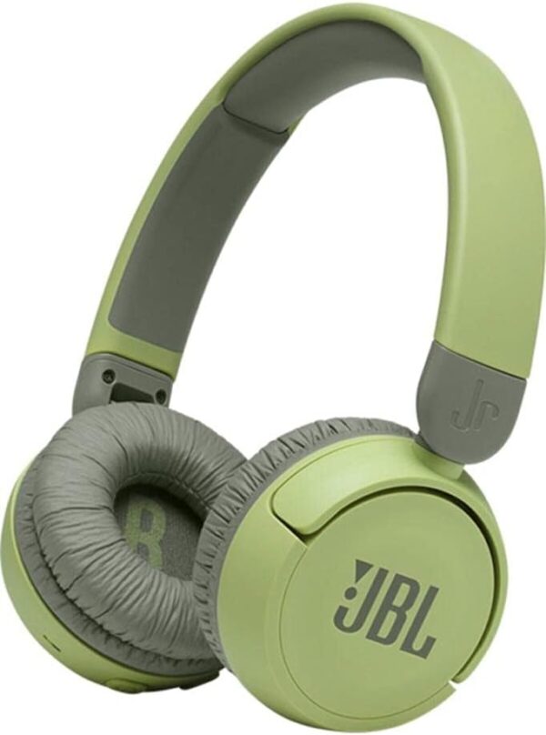 JBL Jr 310 BT Children's On-Ear Headphones with Bluetooth and Built-In Microphone, Green