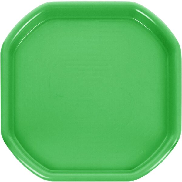 JMS we create smile - Small Plastic Colourful Beach Tuff Tray for Sand & Water Games for Kids Play - Sand Castle Builder Equipments 70x70 CM -Made in UK (Lime Green)