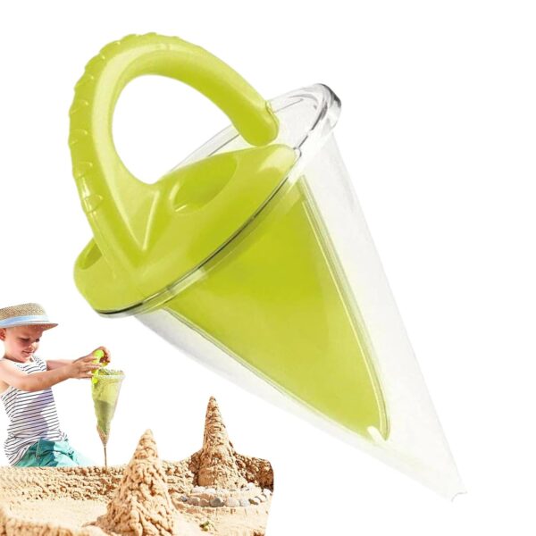 jopiuieo Spilling Funnel Beach Toy, Sand & Water Mixing Toy, Beach Funnel For Spectacular Creation Sand Castle Building, 16.5X16.5X28cm, For Creative Sculpting And Play