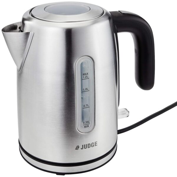 Judge Electric Kettle, Fast Boil, Quiet, Stainless Steel, Energy-Efficient in Gift Box 1.2L 2200W - 2 Year Guarantee