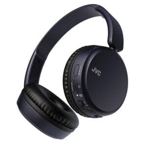 JVC Wireless Headphones with Bluetooth 5.2, Microphone, 35 Hours Battery, 3 Sound Modes and Equalizer, Lightweight, Powerful Bass and Adjustable Design, HA-S36W-A (Blue)