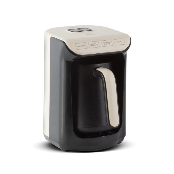 KARACA HatÄ±r KÃ¶z Turkish Coffee Machine for 5 People, 535W, Fully Automatic, Simple & Traditional Turkish Coffee Maker, Cream