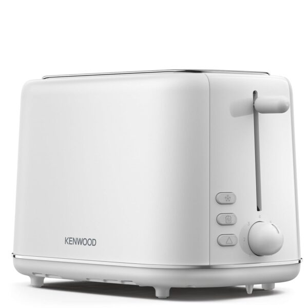 Kenwood Abbey Lux Toaster, 2 Slot Toaster, 7 Browning Settings, Reheat, Defrost and Cancel Functions, Pull Crumb Tray, Cord Storage, 800 W, TCP05.A0WH, White
