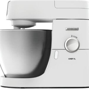 Kenwood Stand Mixer for Baking, Stylish Food Mixer, with K-beater, Dough Hook, Whisk and 6.7L Bowl, 1200W, KVL4100W, White