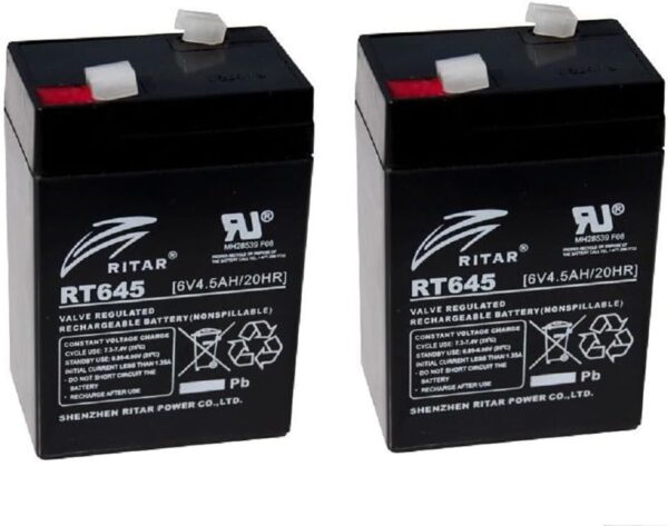 Kids Ride-On Audi TT RS Sports Car REPLACEMENT, 12v =2 x 6v-4.5ah ritar BATTERIES, 12 months warranty fully rechargeable