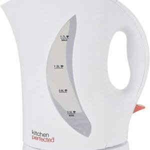Kitchen Perfected 2000W 1.7L Electric Cordless Kettle - Dual Water Level Windows with Cup Indicators - Washable Filter - On / Off Indicator Light -Automatic Safety Shut-Off ?...