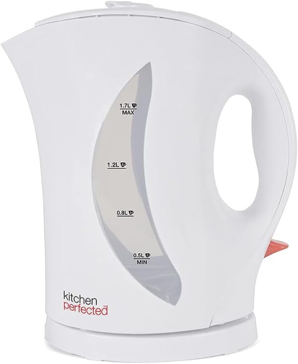 Kitchen Perfected 2000W 1.7L Electric Cordless Kettle - Dual Water Level Windows with Cup Indicators - Washable Filter - On / Off Indicator Light -Automatic Safety Shut-Off ?...