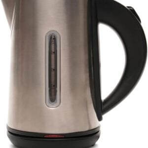 KitchenPerfected Quiet Boil Eco-Friendly Lightweight Cordless Kettle - 1100w, 1 cup boil, 0.8 Litre (4 cups), Built-in Filter, Elderly, Hotels, B&B's - Stainless Steel - E1575BS