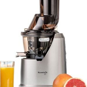 Kuvings Juicer | B1700 | Whole Slow Juicer | Cold Press Juicer Machine | Juicer | Slow Juicer | Vegetables and Fruits | Quick and Easy Cleaning | Quiet Engine | Silver