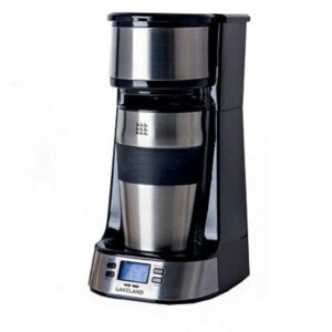 lakeland Digital To Go Coffee Machine With Travel Mug – Automatic Filter Coffee Machine Brews 1 Cup